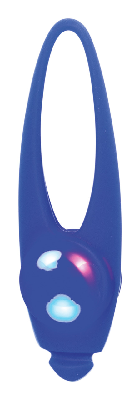 TRIXIE LED-Sicherheitslicht für Hunde, blau, 2 LEDs, wetterfest, langlebig, ideal bei Dunkelheit, ovales Design, EAN: 4011905134482.