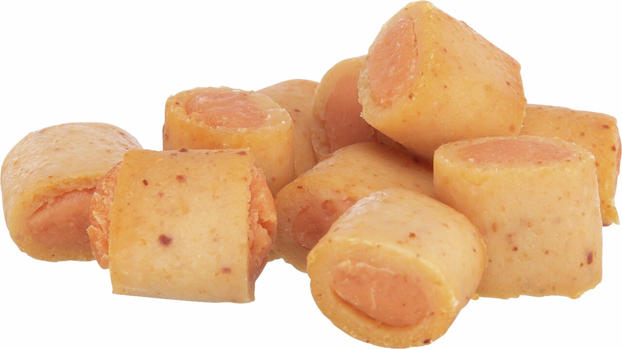Vorrat an TRIXIE Hundesnack, Zielgruppe: Hunde, Geschmack: Hühnchen, als Belohnungssnack geeignet, 50 g-Packung.