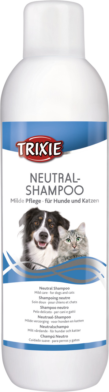 TRIXIE Neutral-Shampoo, 250 ml, für Hunde & Katzen, milde Pflege, ideal für empfindliche Haut, neutral, für regelmäßige Fellpflege.