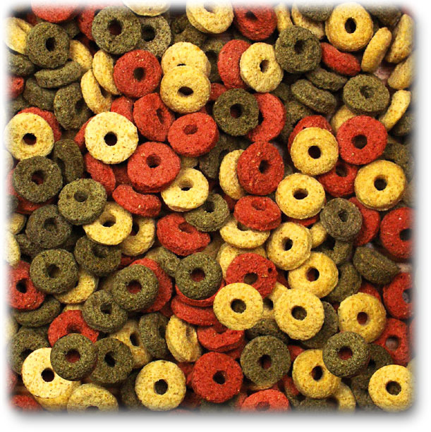 JR FARM Ringe, Ergänzungsfutter für Kaninchen & Meerschweinchen, natürliche Zutaten, Zahnpflege, 125g, rot-gelb-grün.