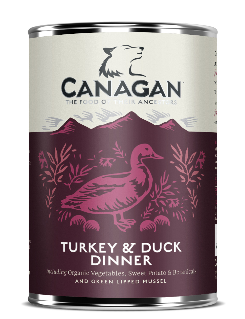 Sparpaket 6 x 400 g Canagan Turkey & Duck Dinner Hunde Nassfutter