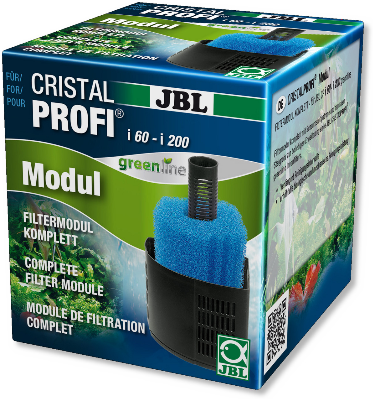 JBL CristalProfi Modul, Filtermodul für JBL CristalProfi i60-i200, für Aquarien, umweltfreundl. "Greenline"-Technologie.