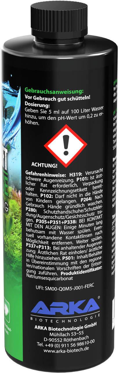 ARKA MICROBE-LIFT, Wasserpflegemittel für Aquarien, reguliert pH-Wert, 473 ml, mit Dosierungsanweisungen & Sicherheitshinweisen.