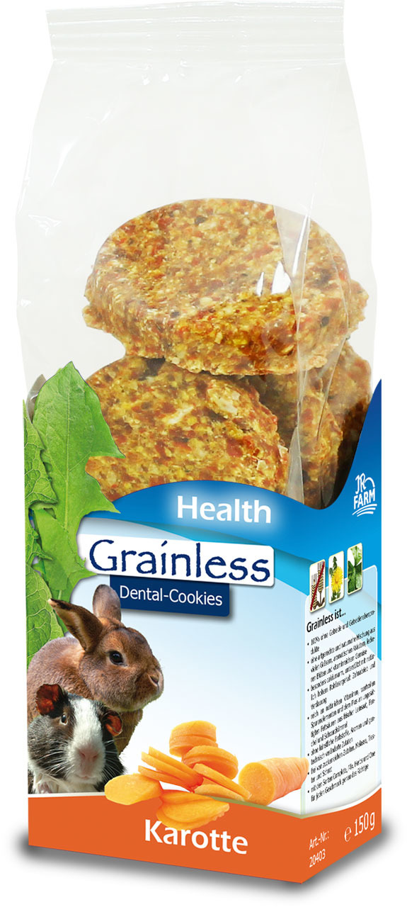Sparpaket 2 x 150 g JR Farm Grainless Fit & Healthy Dental-Cookies Karotte Nager Snack