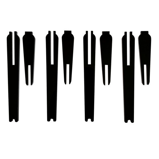 FAUNA MARIN Clips, Aquaristik, schwarz, zur Befestigung von Korallenablegern, versch. Größen, praktisch für Aquarienliebhaber.