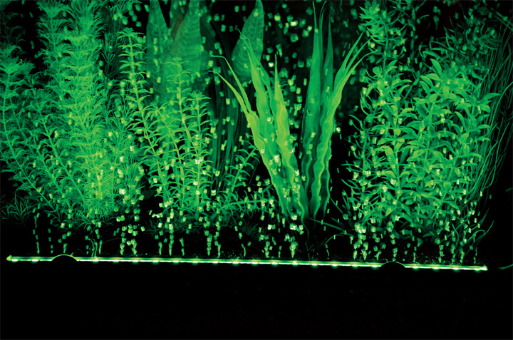 Hobby Bubble Air LED: LED-Luftschlauch f. Aquarien, grüne Lichtblasen, dekorativ, f. Aquarienbesitzer, EAN 4011444006707.