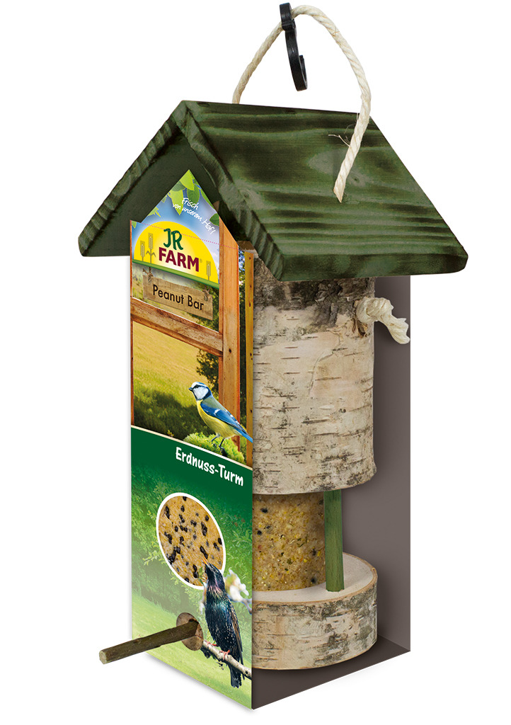 JR Farm Peanut Bar Erdnuss-Turm Wildvogel Futterhaus 350 g