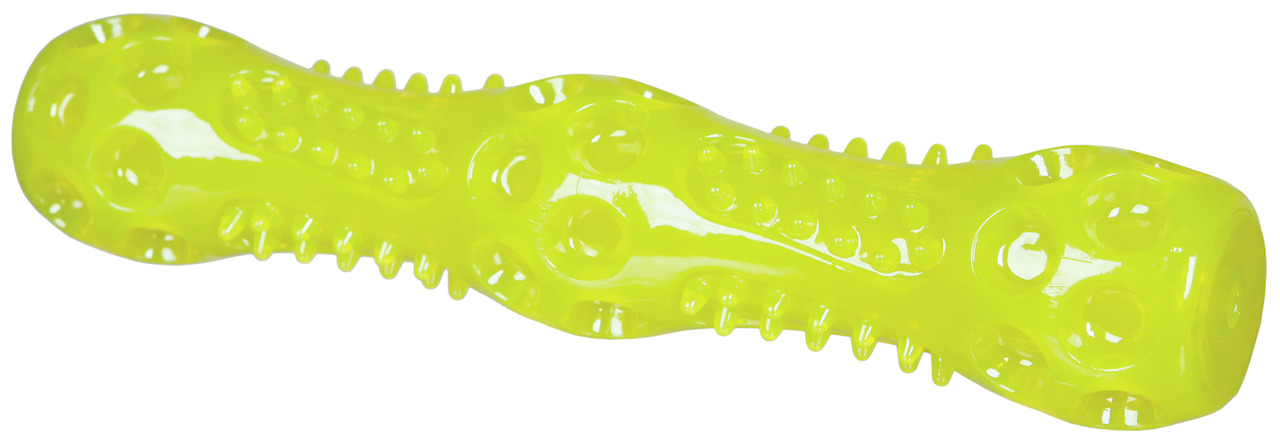 TRIXIE Hundespielzeug Knochenform, robust & bissfest, mit Noppen für Zahnpflege, 18 cm, für mittelgroße-große Hunde.