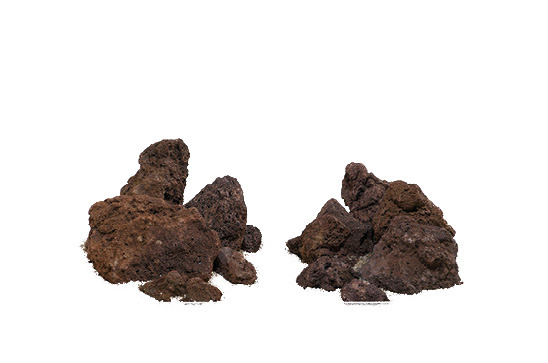 AquaDeco Lavasteine, 2 Stk., für Aquarien/Terrarien, nat. Optik, unregelm. geformt, dekorativ & funktional, EAN: 4260092570300.