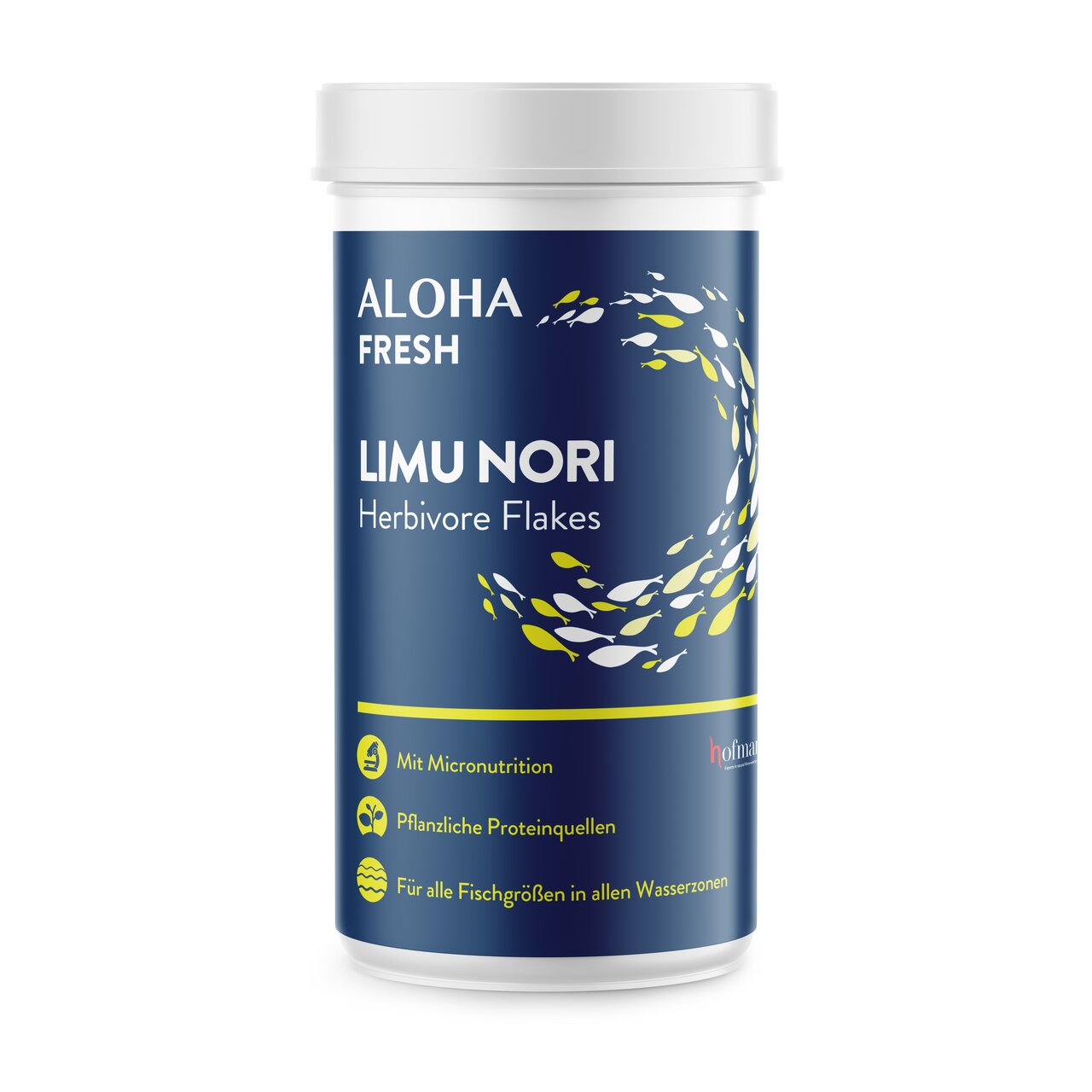 ALOHA Fresh Limu Nori Herbivore Flakes, für Fische, pflanzliche Proteinquellen, mit Mikronährstoffen, für alle Wasserzonen.