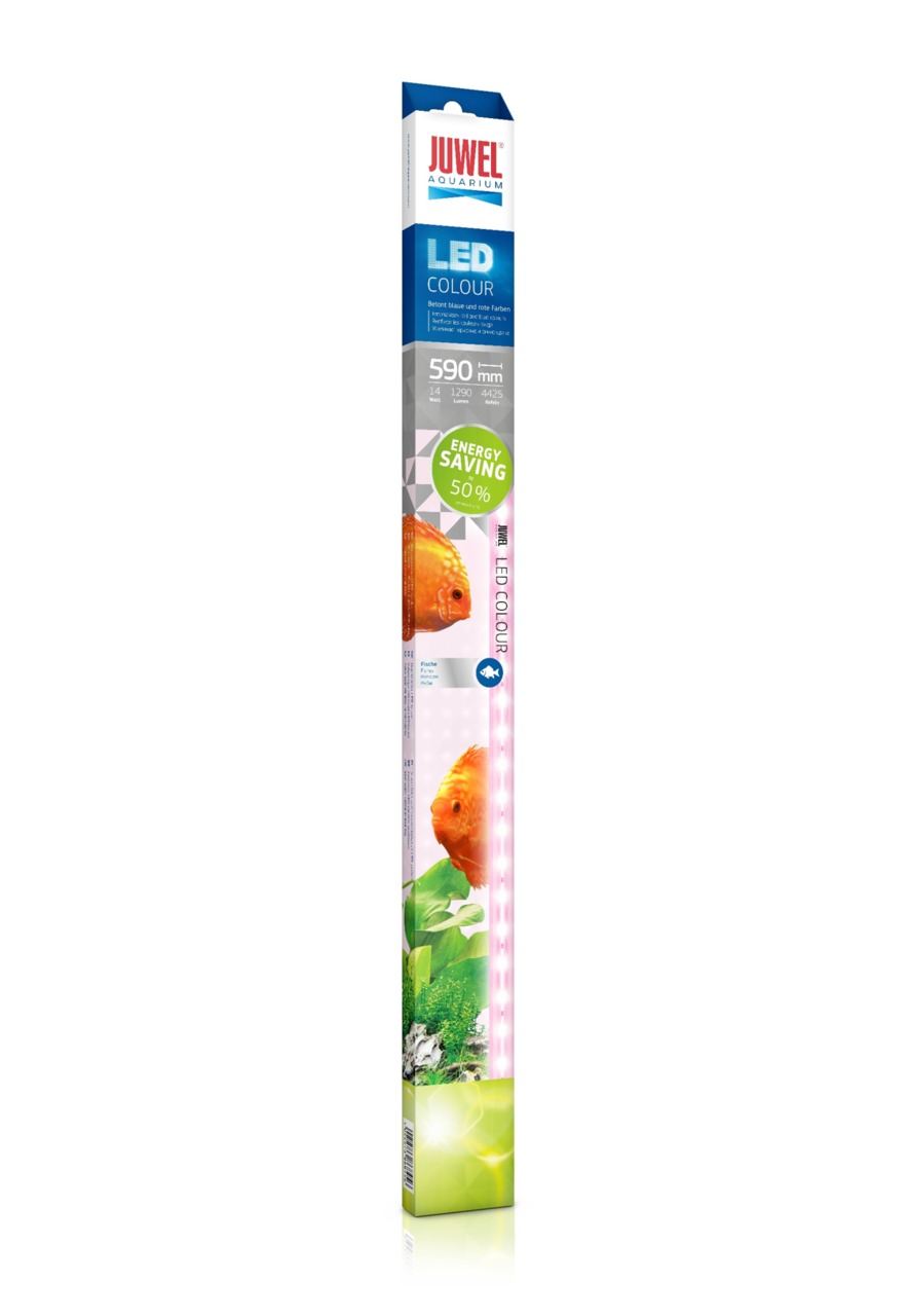 JUWEL LED Colour Leuchtstoffröhre, 590 mm, für Aquarien, betont Blau--Rottöne, 50 % Energieersparnis, für Aquarienliebhaber.