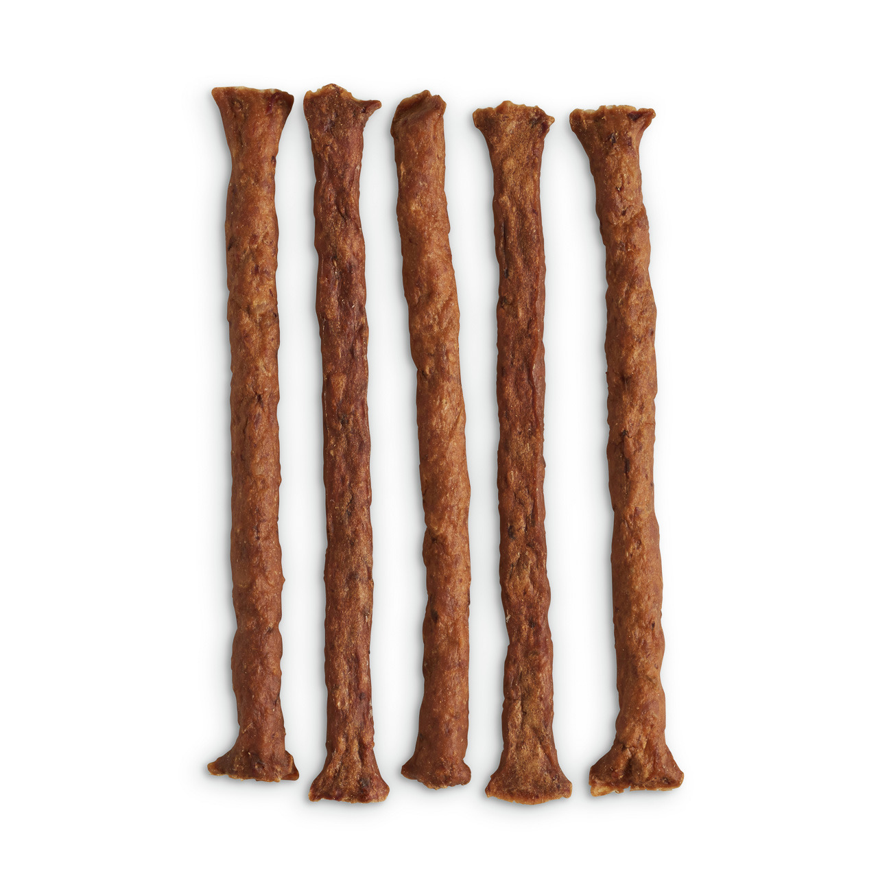 Lottis Häppchen Kaustangen für Hunde, natürl. Fleisch, proteinreich, ohne künstl. Zusätze, Snack-Belohnung, 5 Stk., mittelgr.-große Hunde.