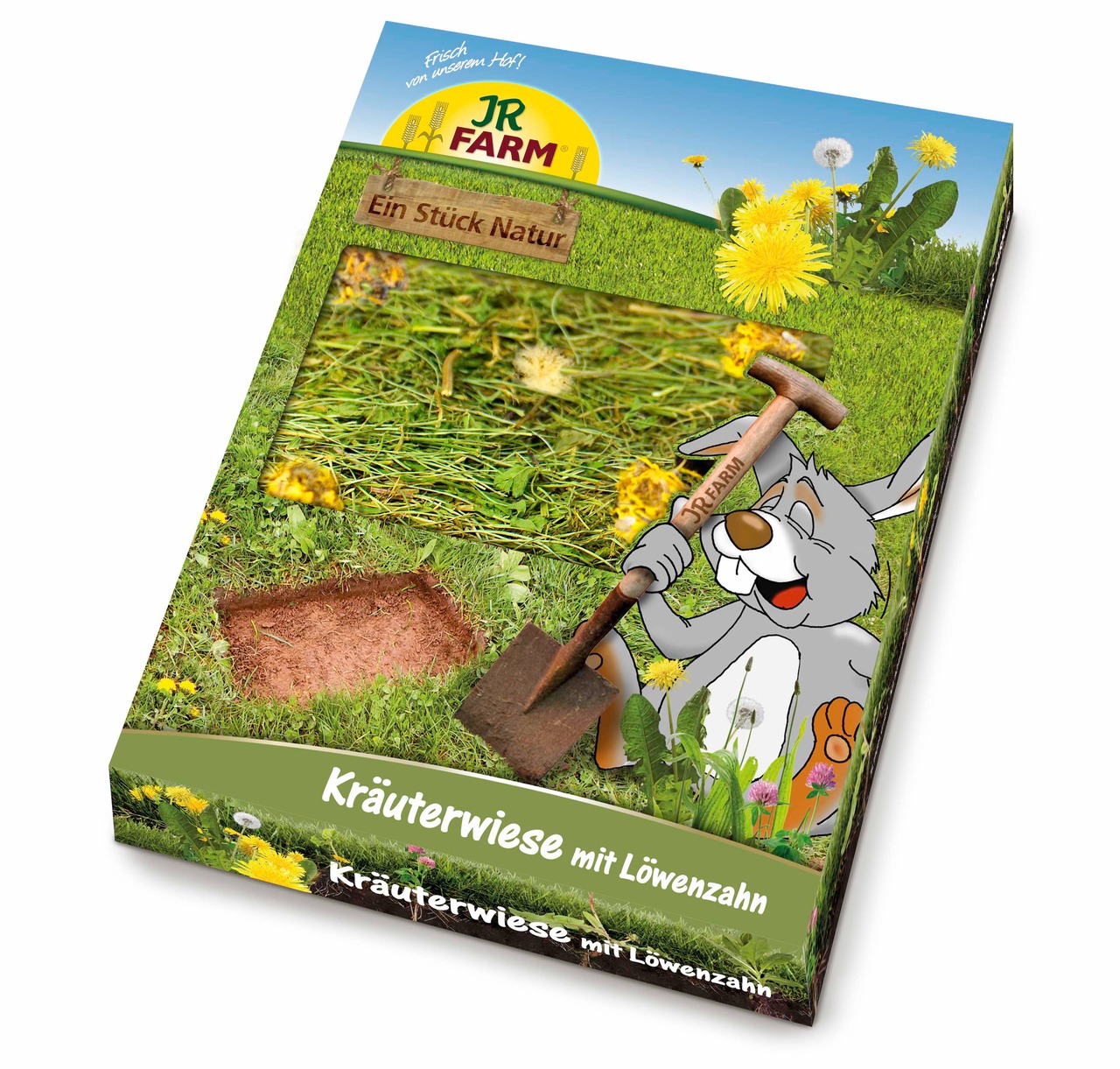 Sparpaket 2 x 750 g JR Farm Ein Stück Natur Kräuterwiese mit Löwenzahn Nager Snack