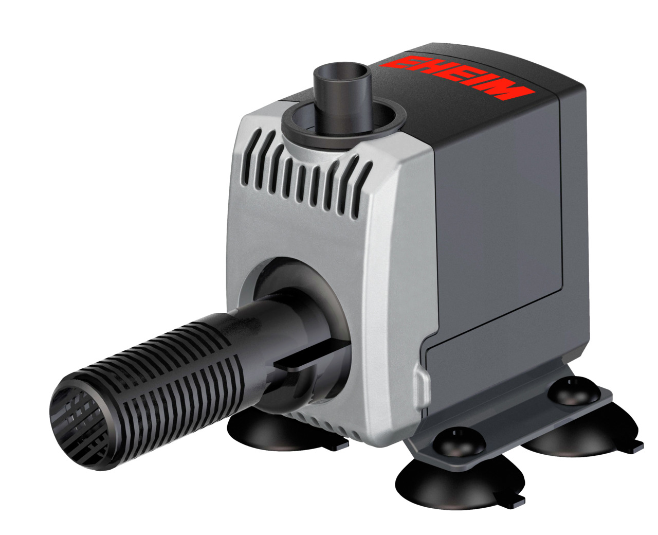 EHEIM Universalpumpe 600, kompakte Wasserpumpe für Aquarien-Teiche, grau-schwarz, für Süß--Meerwasser, mit Saugnäpfen, robust.
