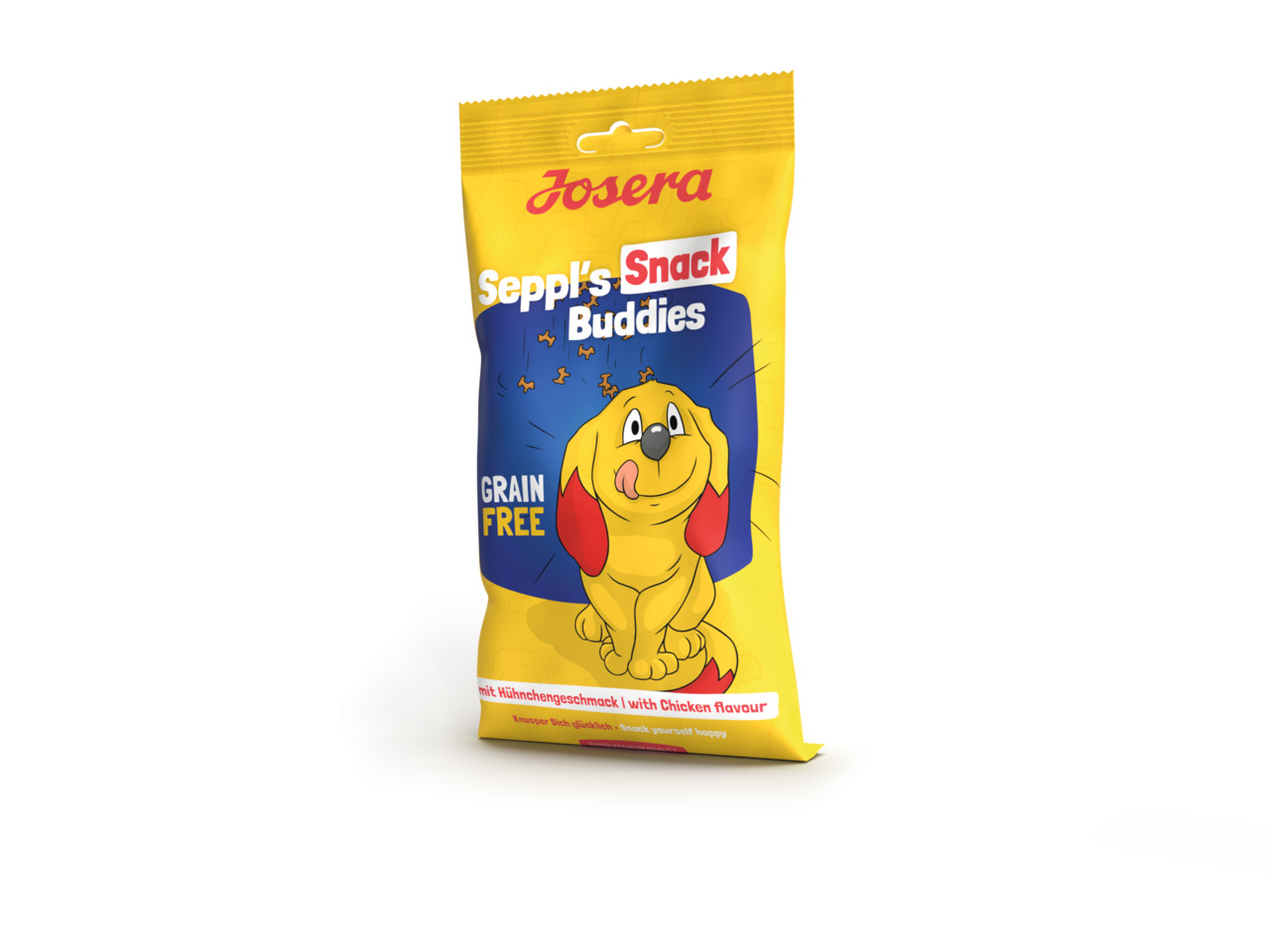 Josera Seppi's Snack Buddies, Hundesnack, getreidefrei, Hähnchengeschmack, 150 g, für gesundheitsbewusste Hundebesitzer.