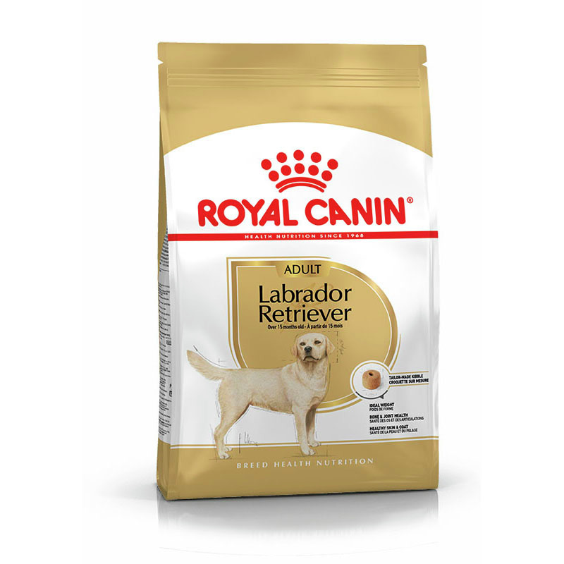 ROYAL CANIN Labrador Retriever Adult, für Labradore ab 15 Mon., 12 kg, Trockenfutter, unterstützt Gewicht, Haut & Fell.