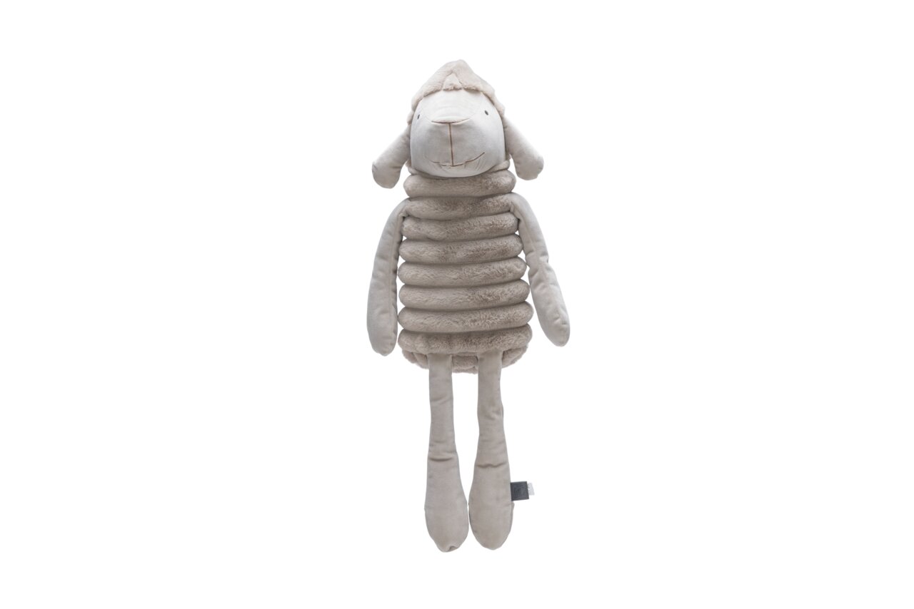Plüsch-Spielzeug für Hunde, Designed by Lotte, Form: Schaf, beige, weich, ideal für Spielen und Kuscheln, ca. 33 cm groß.