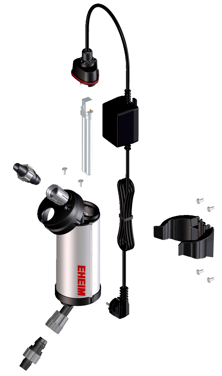 EHEIM reeflexUV 800, UV-Klärer für Aquarienbesitzer, effektive Wasserklärung, 800 l-h, inkl. Anschlüsse, Halterungen & Kabel.