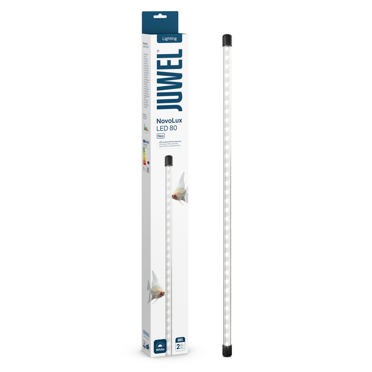 JUWEL NovoLux LED 80, energiesparende LED-Beleuchtung für Aquarien, neutralweiß, für Süß- und Meerwasseraquarien, Länge ca. 80 cm.