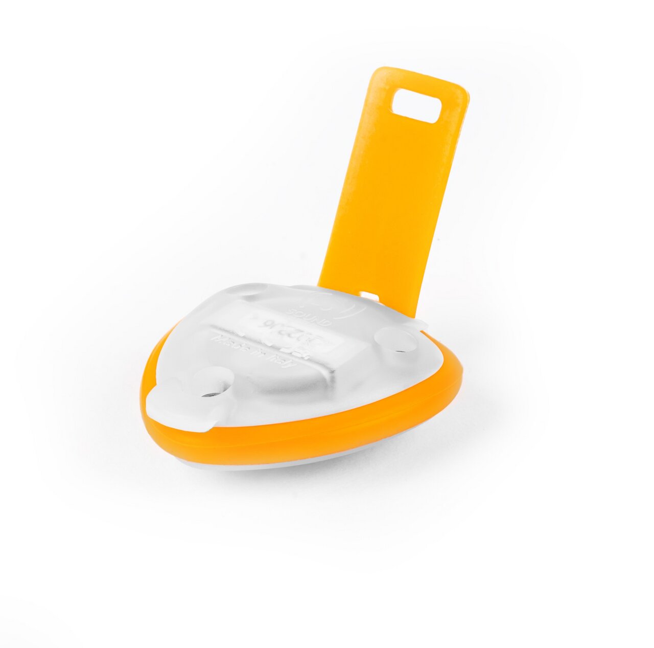 Max & Molly Smart ID Hundemarkenanhänger, gelb-weiß, für Hundehalter, sichere Identifikation, leicht, robust, mit Befestigungslasche.