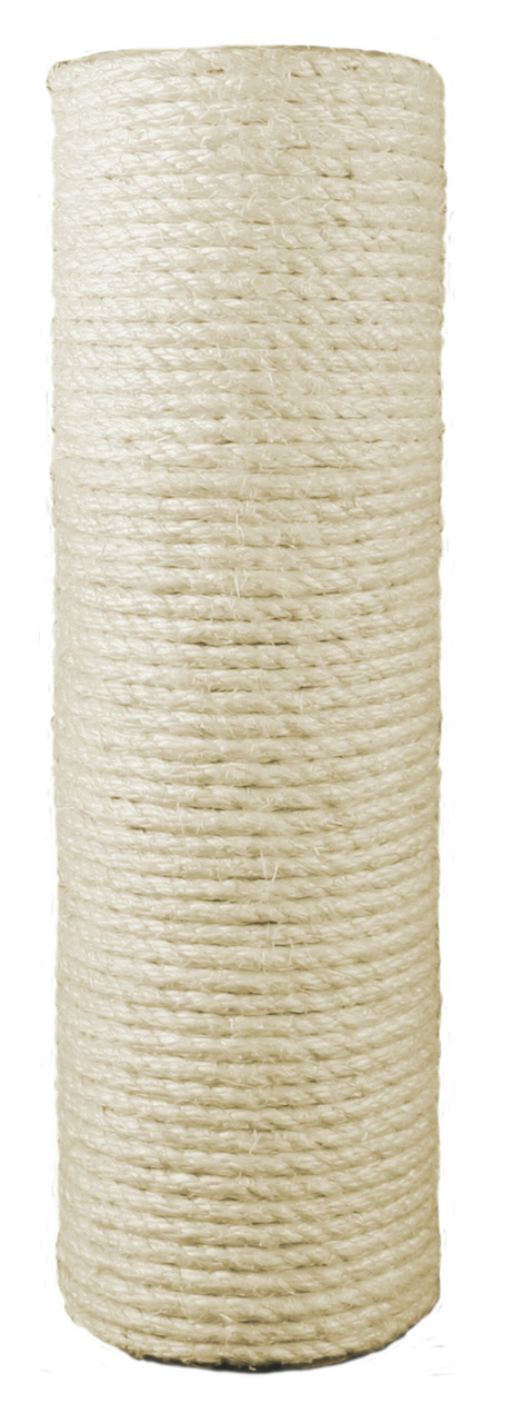 TRIXIE Ersatz-Sisalstamm für Katzen, zylindrisch, naturfarben, fördert Krallenpflege & Beschäftigung.