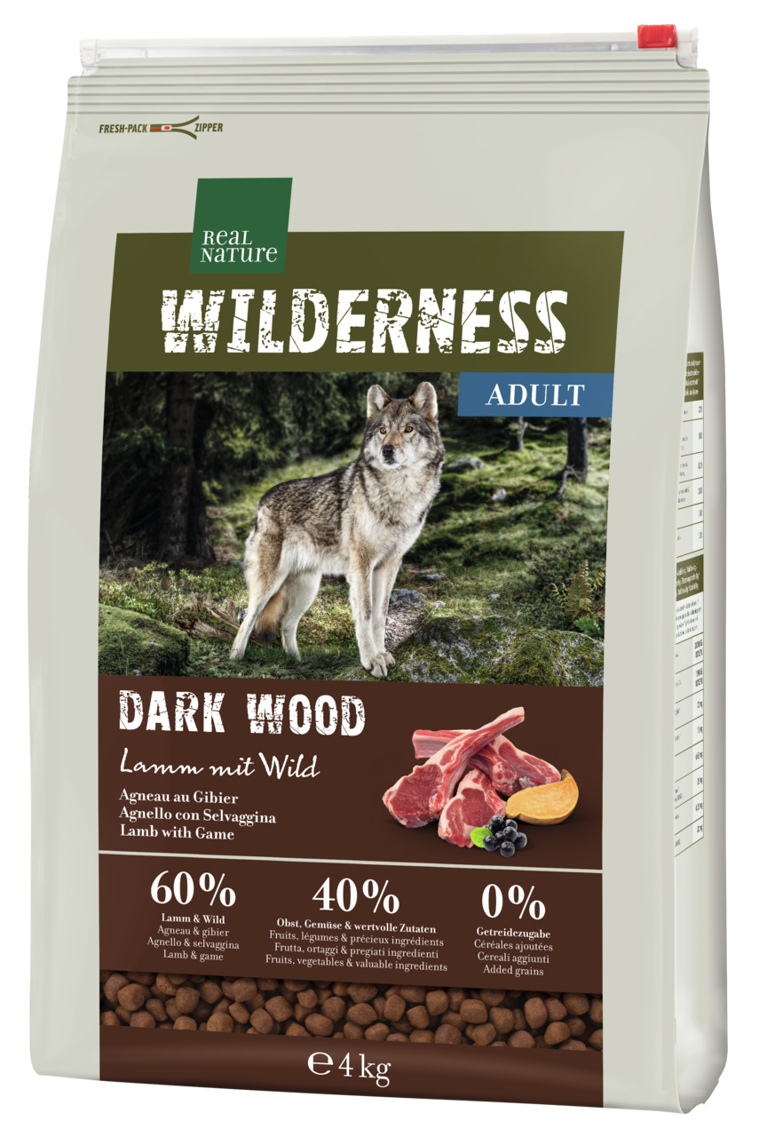 REAL NATURE WILDERNESS Dark Wood Wild und Lamm 4 kg | 4 kg | 4047777204114