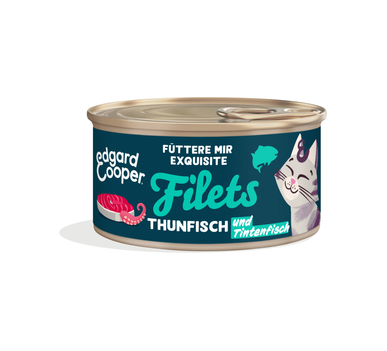 Edgard & Cooper Filets Thunfisch & Tintenfisch Katzen Nassfutter 70 g