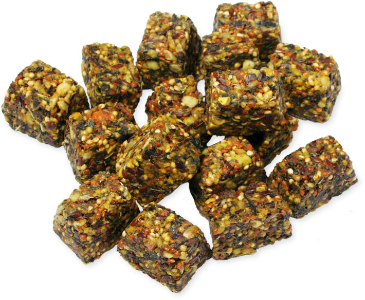 JR FARM Grainless Kräuterwürfel, Ergänzungsfutter f. Nager-Kaninchen, Kräuter+Gemüse, getreidefrei, zahnpflegend, gesunder Snack.