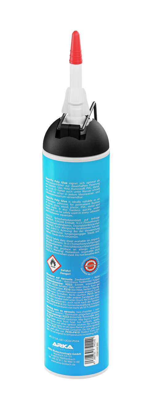 MICROBE-LIFT Microbe-Lift Aqua-Fix Poly Glue, Aquaristik, Kleber für Holz/Kunststoff/Stein, auch unter Wasser, mit rotem Applikator.