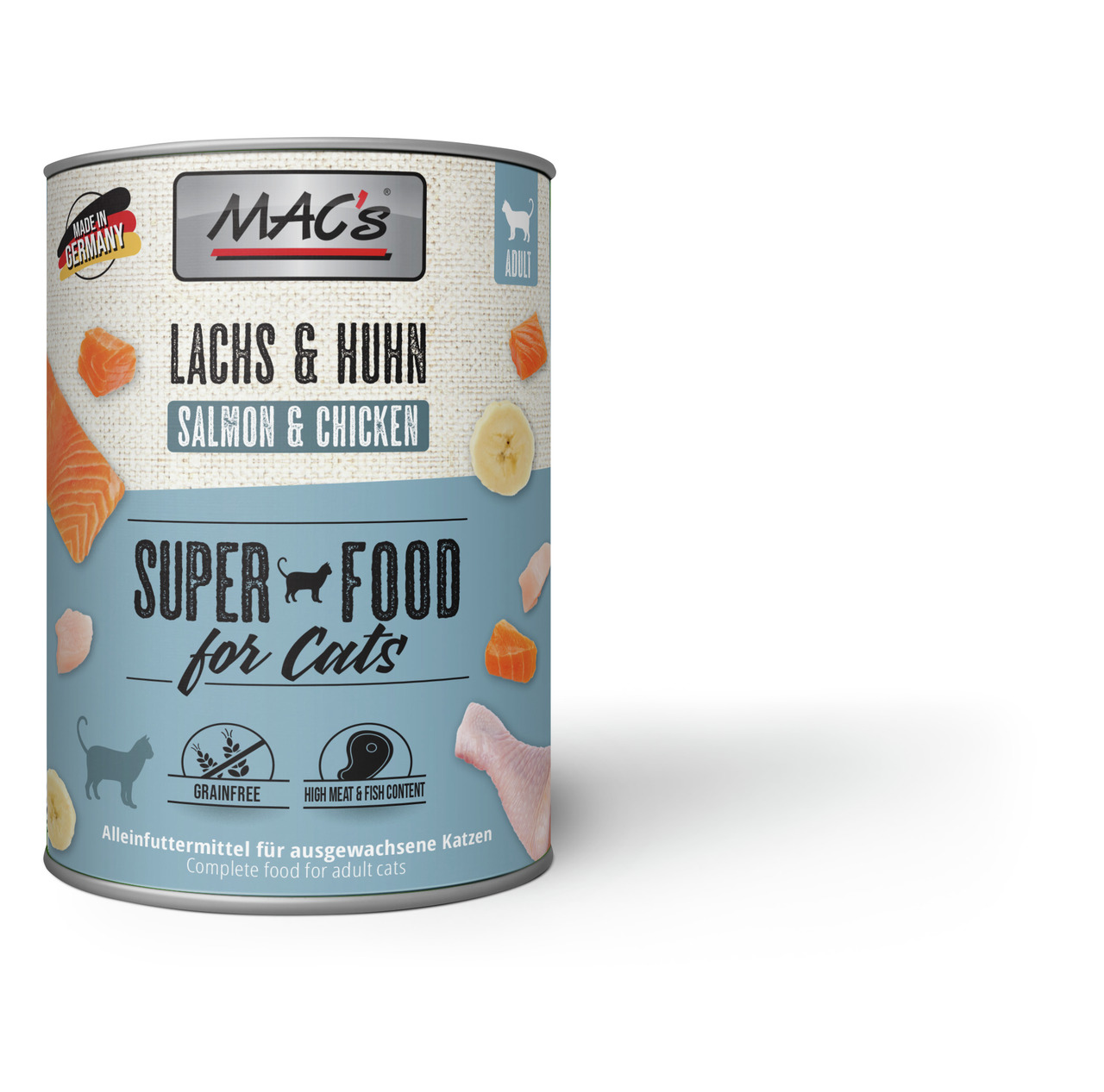 MAC's Cat Lachs & Hühnchen 800g Dose Katzennassfutter