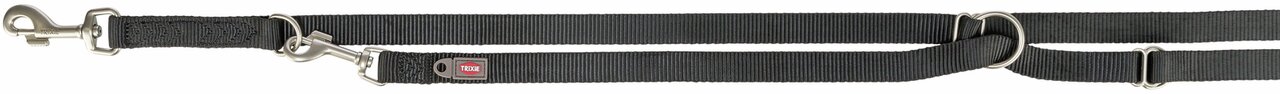 TRIXIE Hundeleine für alle Hunde, schwarz, aus strapazierfähigem Nylon mit stabilen Metallteilen. Langlebig und sicher.