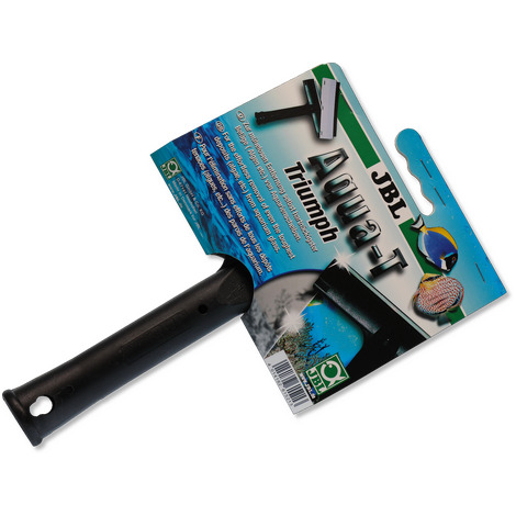 JBL Aqua-T Triumph, Scheibenreiniger f. Aquarienbesitzer, mit schwarzer Griffhalterung u. Klinge, einfache Handhabung, effizient.