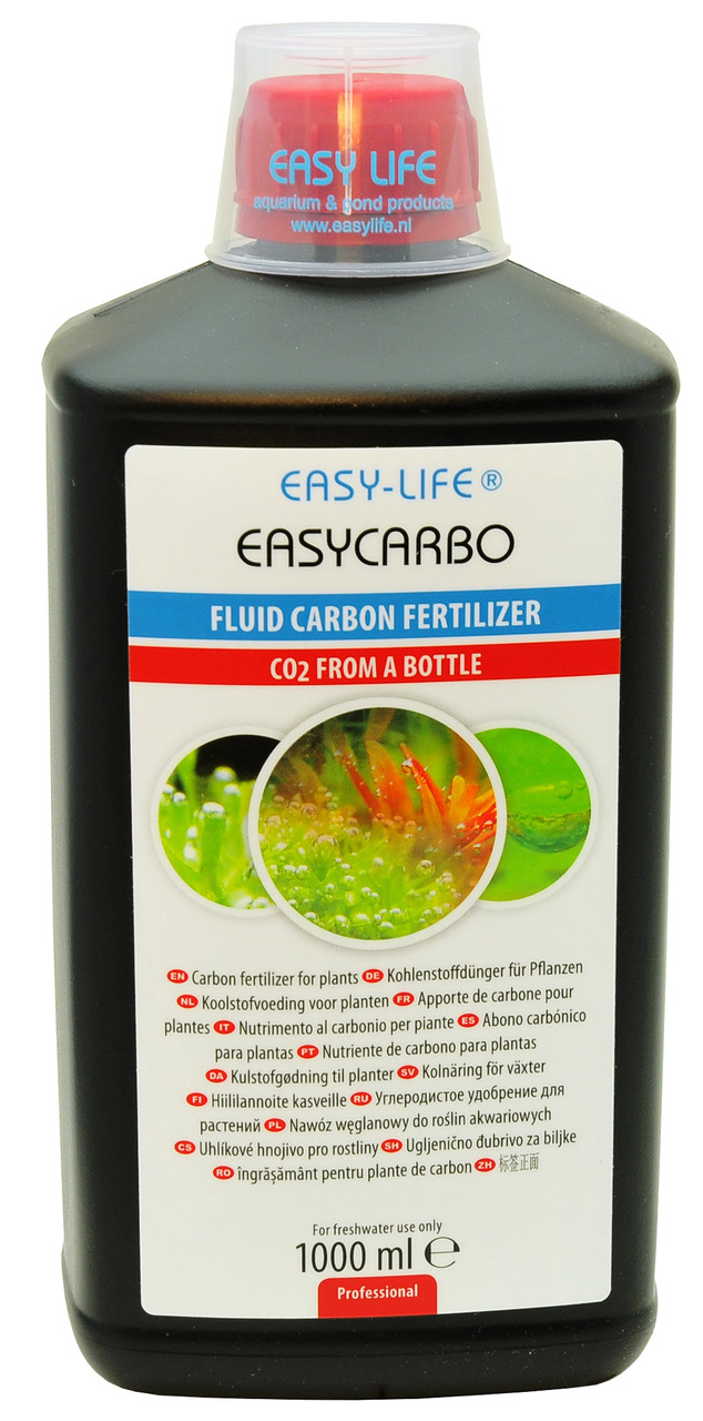 Easy-Life EasyCarbo Flüssigkohlenstoffdünger, 1000 ml, für Süßwasseraquarienpflanzen, fördert Wachstum & reduziert Algenbildung.
