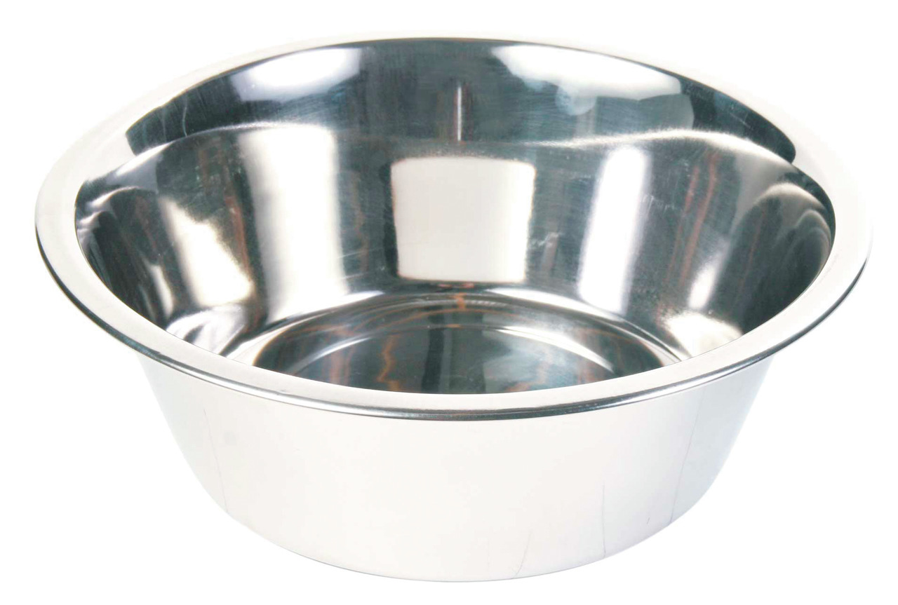 TRIXIE Edelstahlnapf für Hunde & Katzen, robust, rostfrei, ideal für Wasser-Futter, leicht zu reinigen, zeitloses Design.
