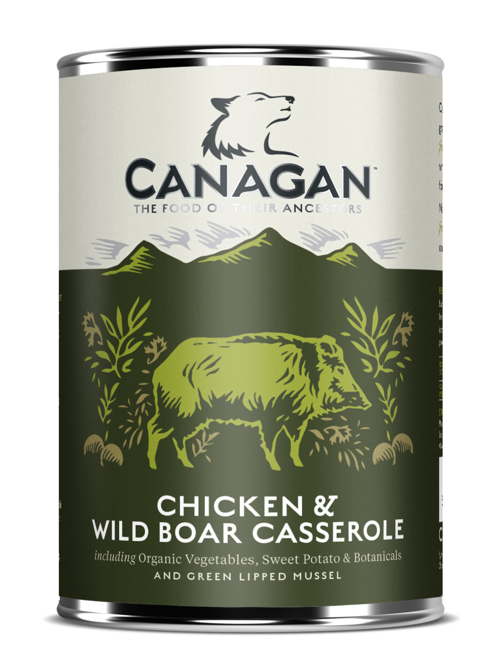 Sparpaket 6 x 400 g Canagan Chicken & Wild Boar Casserole Hunde Nassfutter
