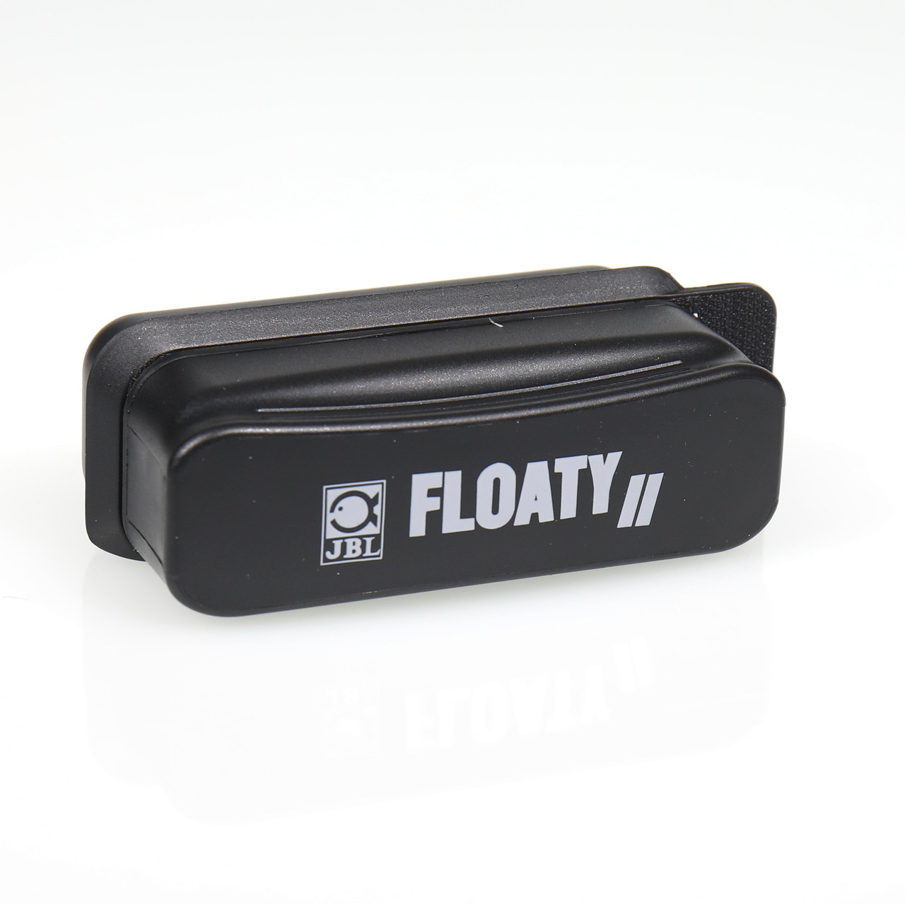 JBL Floaty II, schwimmendes Reinigungsgerät für Aquarienbesitzer, einfache Scheibenreinigung ohne Wasserberührung, schwarz.