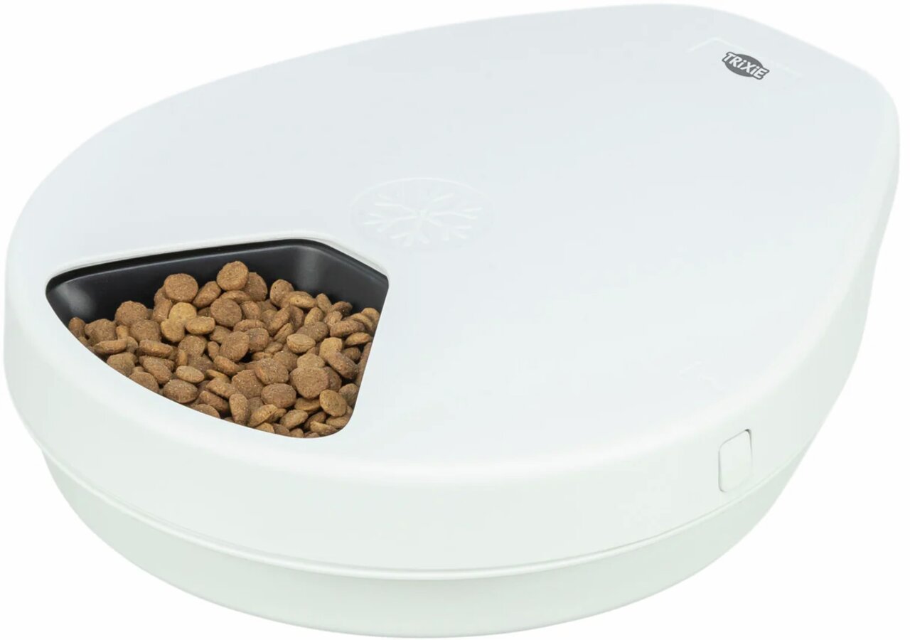TRIXIE automatischer Futterspender TX-C Smart 3L für Katzen und Hunde, weiß, für Trockenfutter, per App steuerbar.