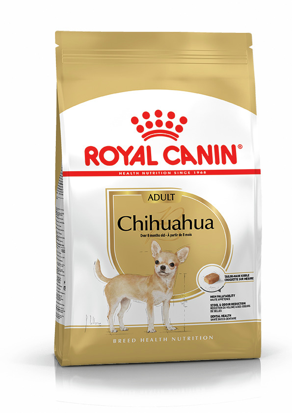 ROYAL CANIN Chihuahua Adult, für Chihuahuas ab 8 Mon., 1,5 kg, fördert Zahngesundheit, Verdauung & hohe Akzeptanz.