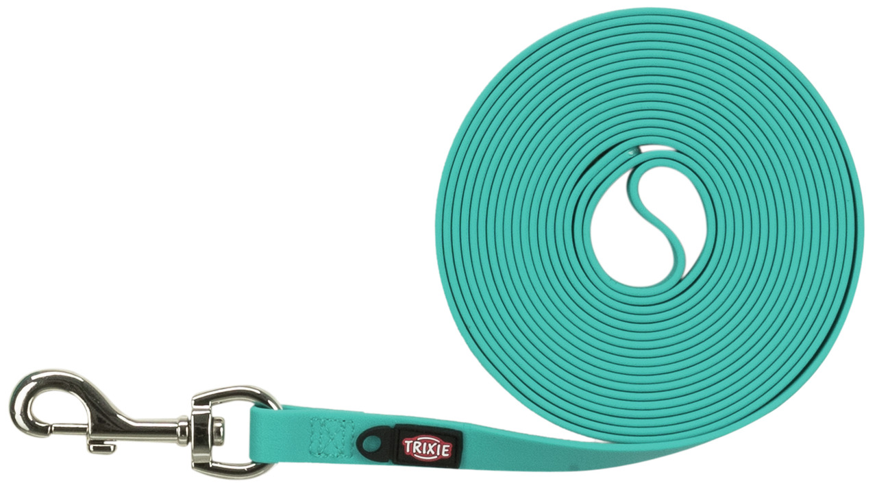 TRIXIE Schleppleine, 15m, für Hunde, robustes Material, Metallkarabiner, ideal für Training & Spaziergänge.