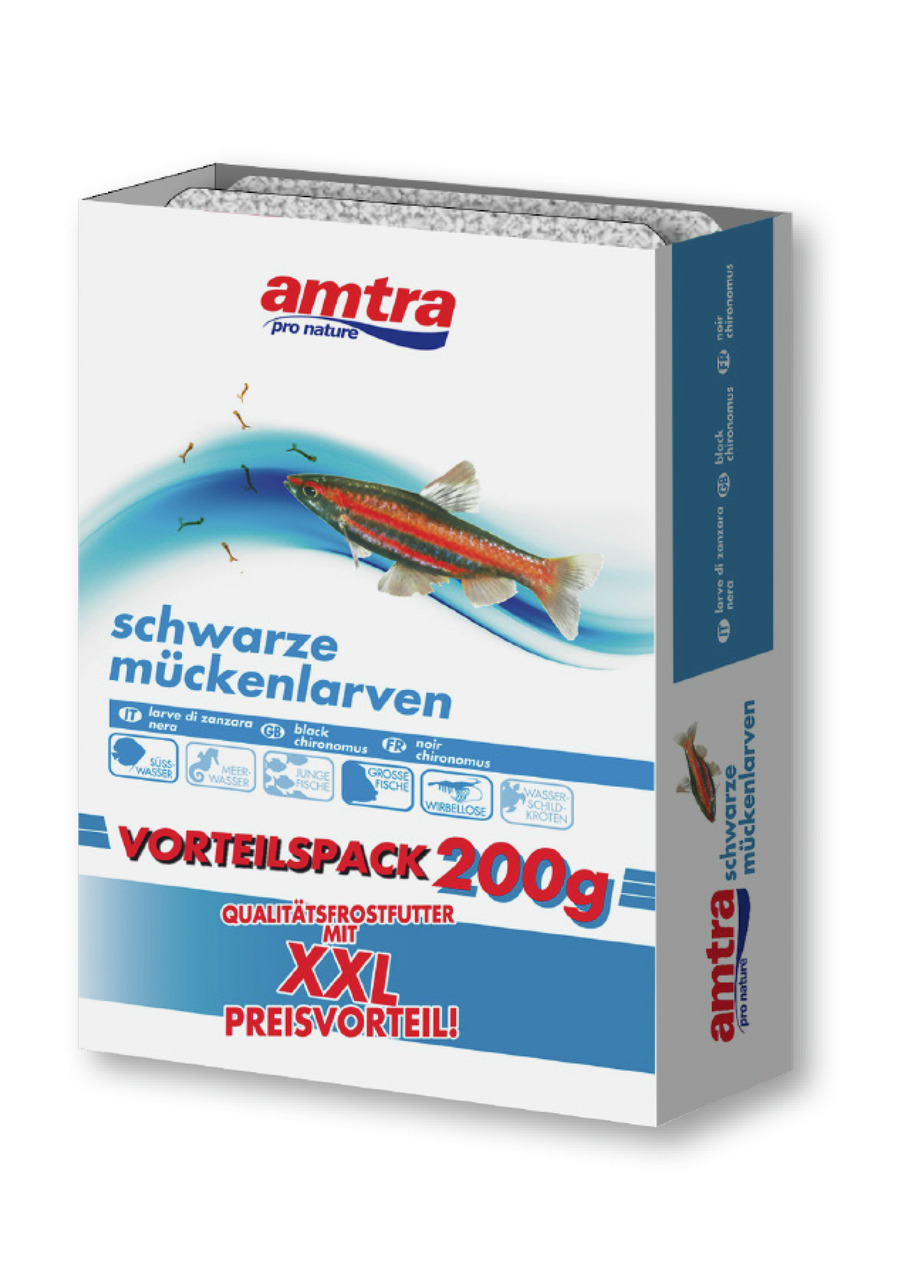 amtra Schwarze Mückenlarve Blister ECO 200 g
