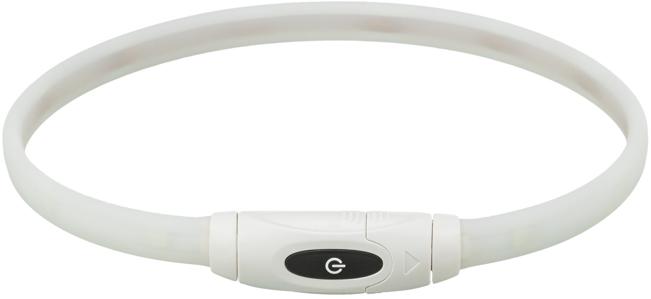 TRIXIE LED-Halsband für Hunde, leuchtend, flexibel, anpassbar, mit Ein-/Ausschalter, für Sichtbarkeit & Sicherheit, ideal für alle.