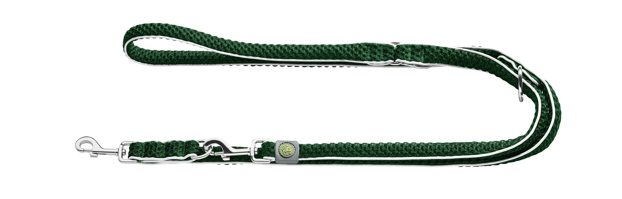 HUNTER Hundeleine "Tripoli", Nylon, reflektierend, für alle Hunde, verstellbar, Metallkarabiner, ideal Tag/Nacht, EAN: 4016739698414.
