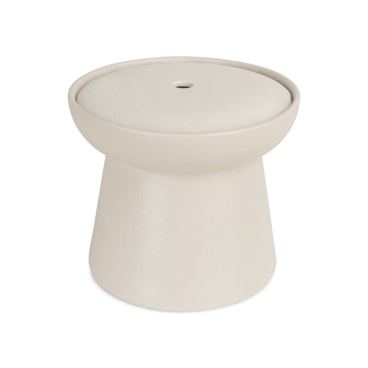 Beiges, modernes Design-Haustierbett von District 70 mit runder Form, ideal für Katzen. Hochwertiges Material, robust und stilvoll.