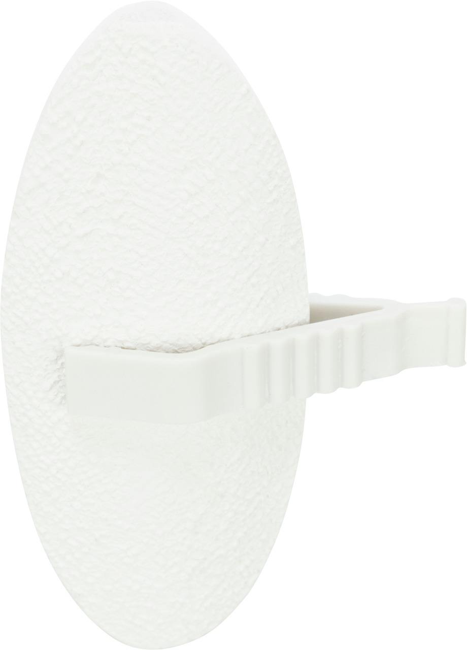 TRIXIE Sepiaschalenhalter, für Vögel, weiß, oval, strukturiert, sichert Sepiaschalen im Käfig, natürliche Kalziumquelle, alle Vogelarten.