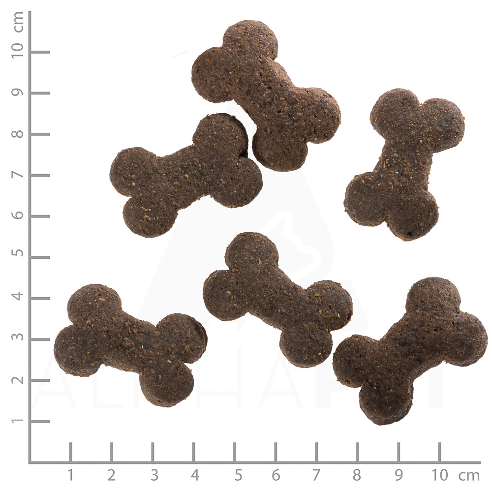 Wolfsblut Hundesnacks, Knochenform, für Hunde, dunkelbraun, ca. 4 cm, ideal als Belohnung-Snack zwischendurch.