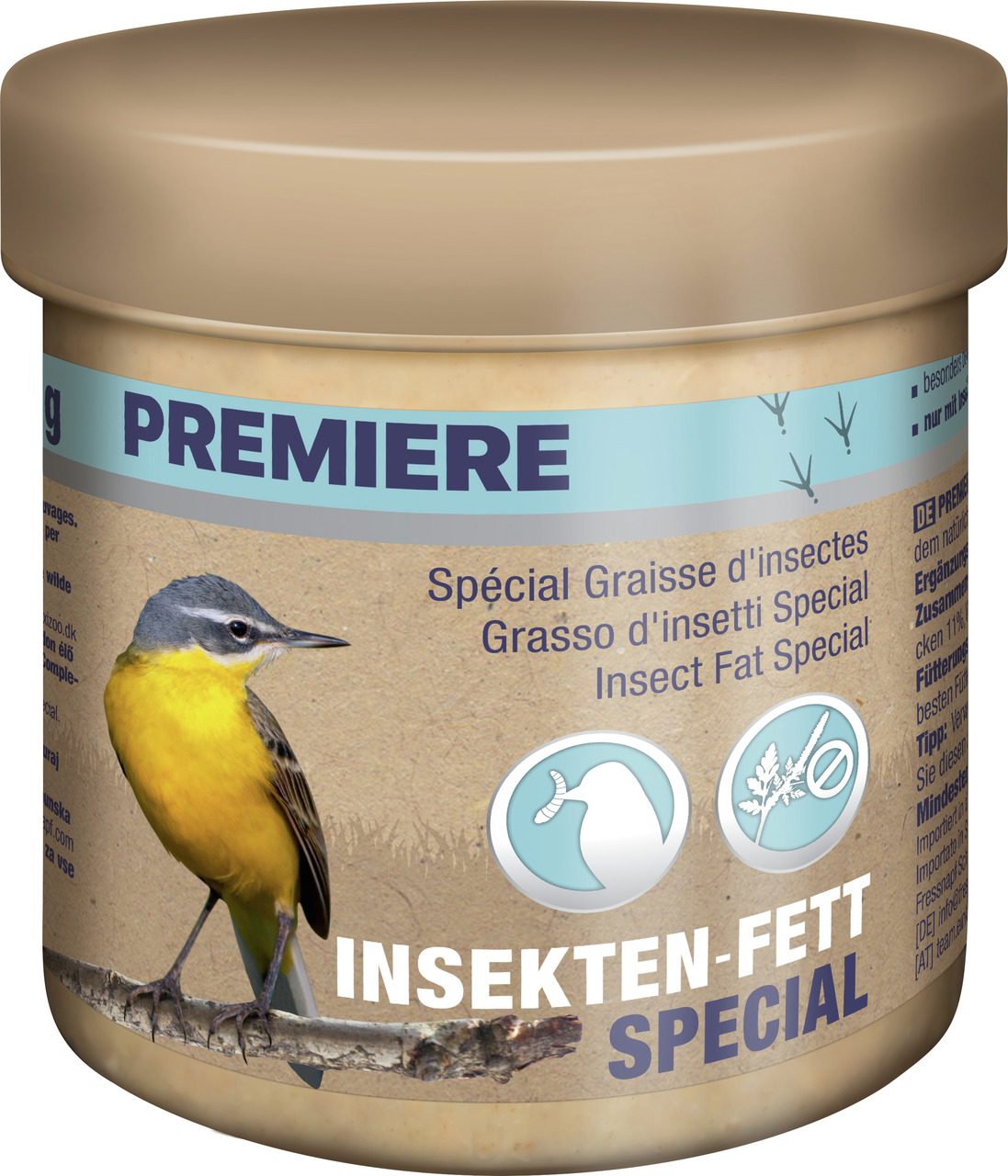 PREMIERE Fettfuttertopf mit Insektenfett 250 g