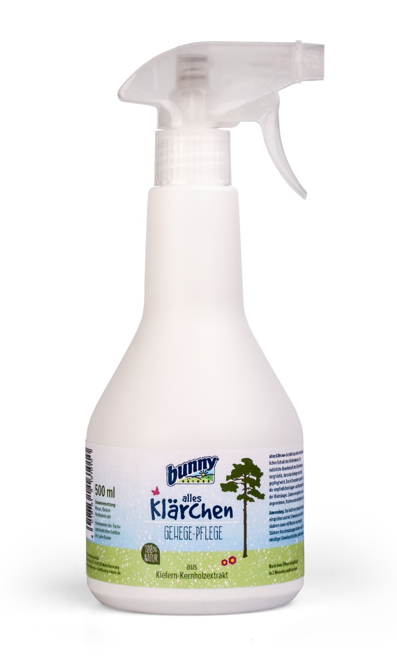 Bunny Nature „alles Klärchen Gehege-Pflege“, 500 ml, für Kleintiere, 100 % natürliche Inhaltsstoffe mit Kiefer-Kernholzextrakt.