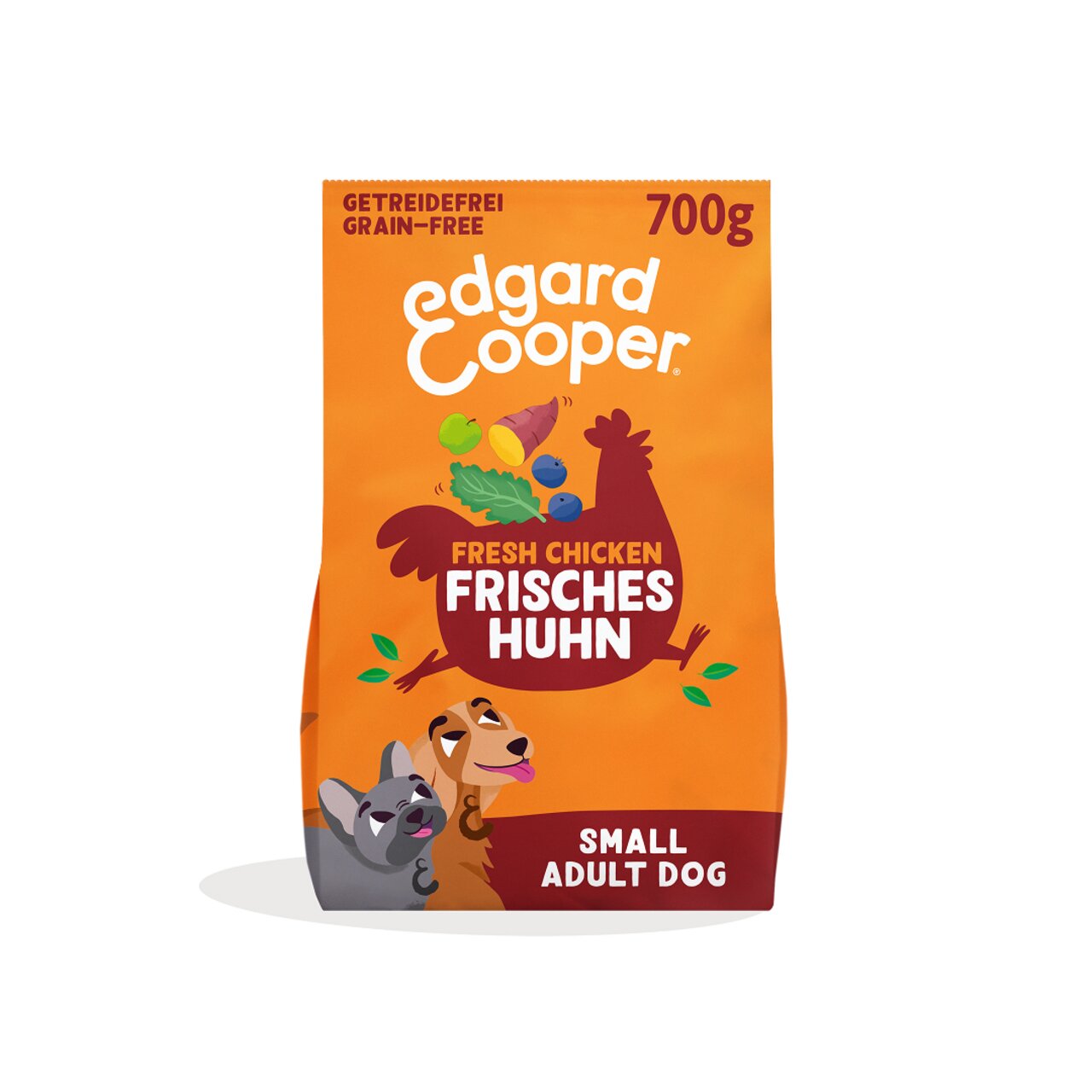 Edgard & Cooper Hundefutter für kleine erwachsene Hunde, Geschmack frisches Huhn, 700g, getreidefrei, gesund und nahrhaft.