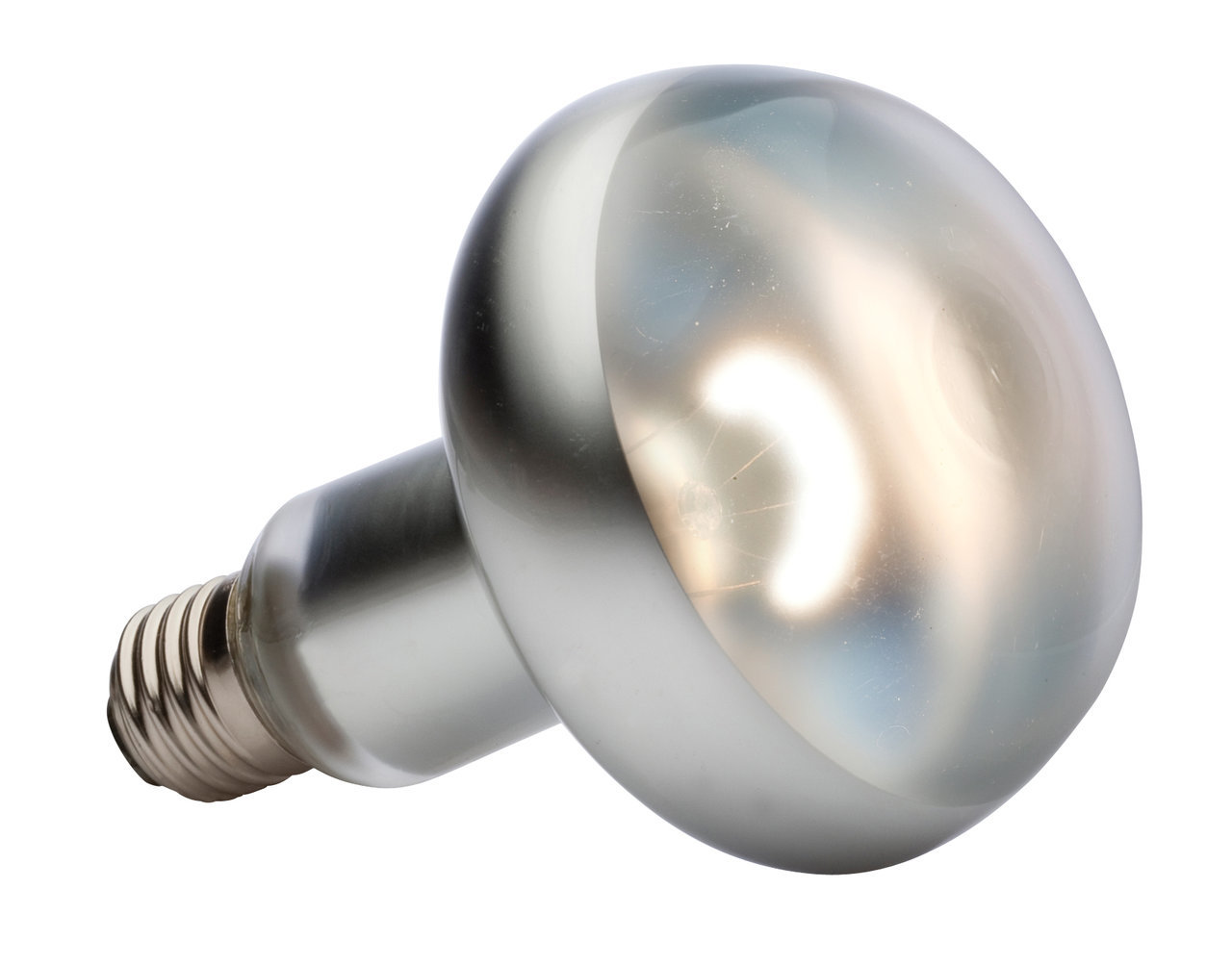 Exo Terra Intense Basking Spot Lampe, Reptilien/Terrarientiere, simuliert Sonnenlicht, E27, silber, konzentrierte Wärmequelle.