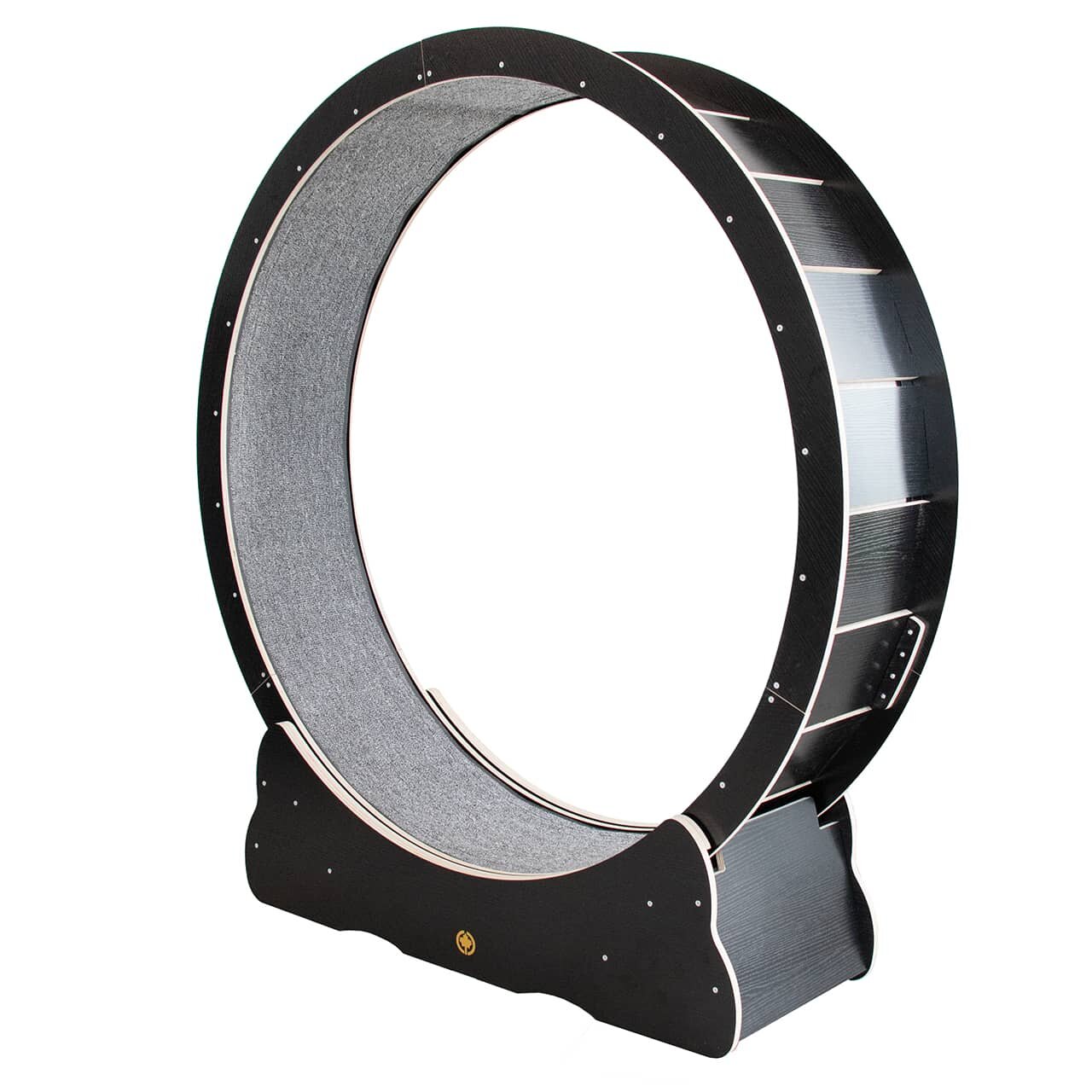 Laufrad CanadianCat „Cat Wheel Pro“ für aktive Katzen, schwarz, Holz, 120 cm Ø, fördert Bewegung & Gesundheit, ideal innen.